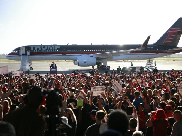 Republican presidential candidate Donald Trump speaks at a rally, Wednesday, June 1, 2016, in Sacramento, Calif.